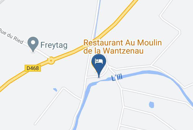 Bas Rhin - Hotel Le Moulin De La Wantzenau Maps