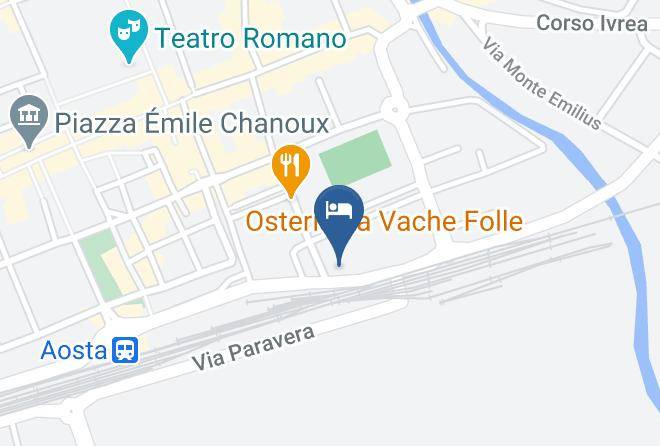 Aosta - Hotel Le Pageot Maps