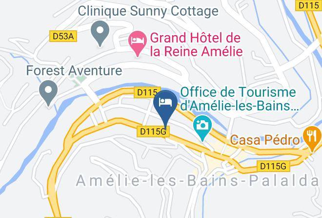 Pyrenees Orientales - Hotel Le Palmarium Maps