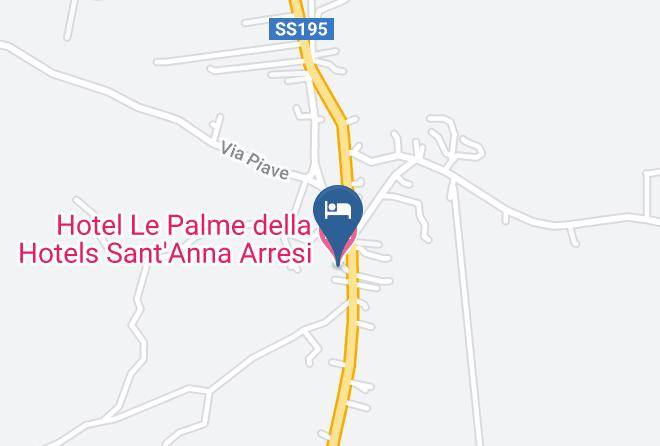 Province Of South Sardinia - Hotel Le Palme Della Hotels Sant'anna Arresi Maps