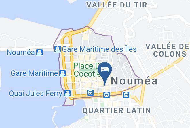 Noumea - Hotel Le Paris Noumea Maps