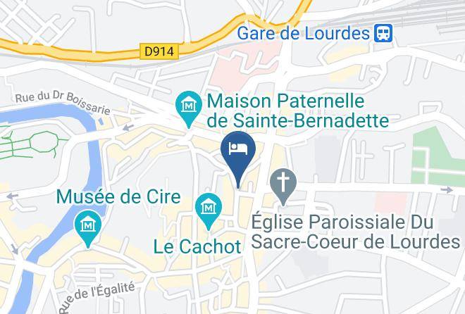 Hautes Pyrenees - Hotel Le Parisien Lourdes Maps