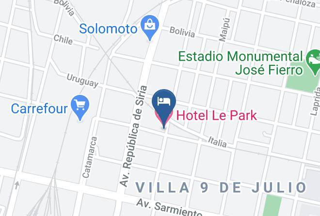 Tucuman City - Hotel Le Park Maps
