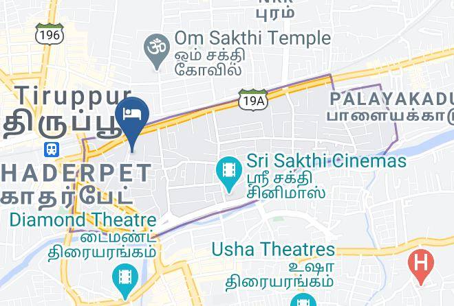 Tiruppur - Hotel Le Pebble Tirupur Maps