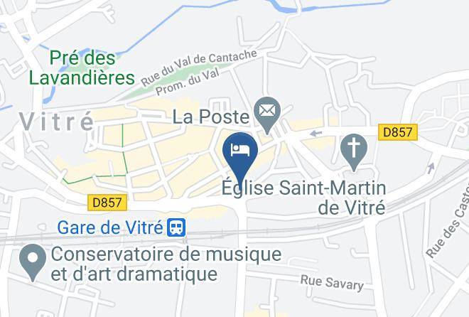 Ille Et Vilaine - Hotel Le Petit Billot Logis Citotel Vitre Maps