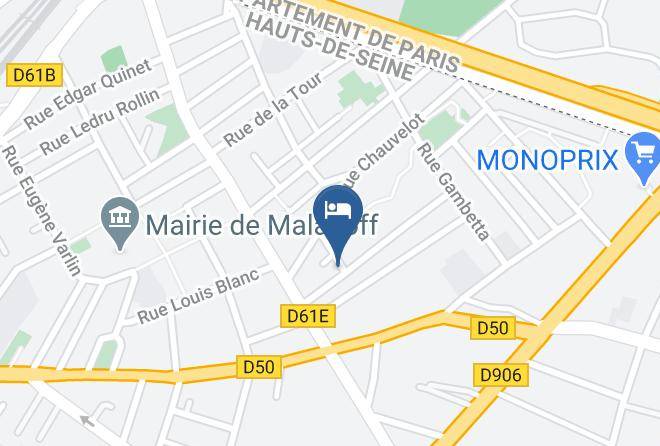 Hauts De Seine - Hotel Le Petit Chateau Maps