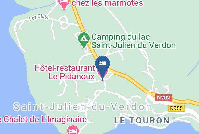 Alpes De Haute Provence - Hotel Restaurant Le Pidanoux Maps