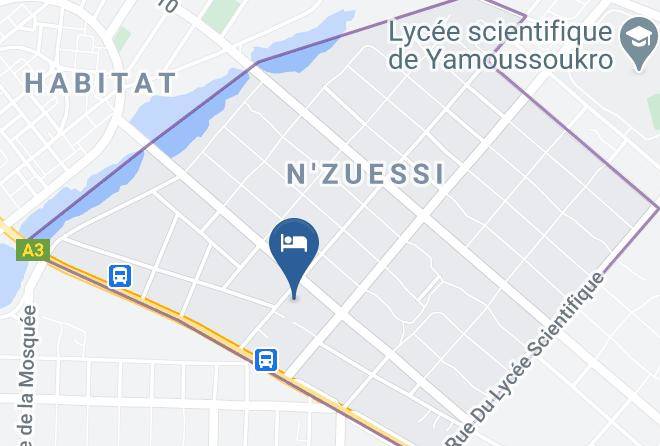 Yamoussoukro - Hotel Le Planteur Maps