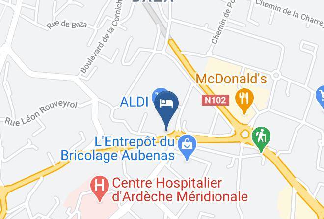 Ardeche - Hotel Le Ponson Maps
