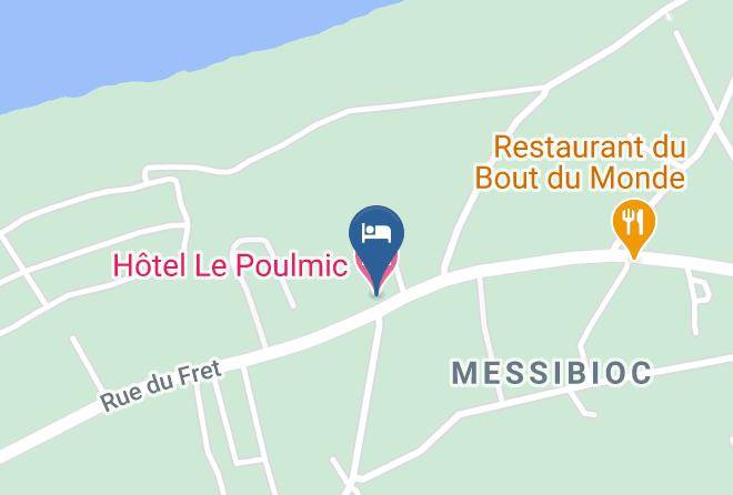 Finistere - Hotel Le Poulmic Maps
