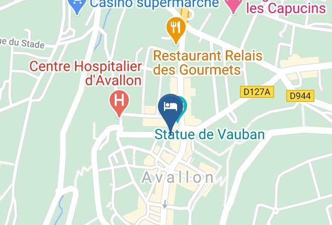 Yonne - Hotel Le Pub Vauban Avallon Maps