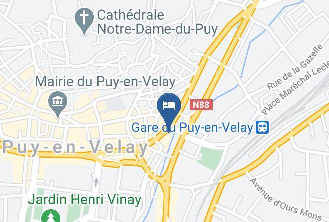 Hotel Le Puy Le Regional Map