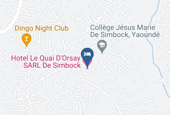 Hotel Le Quai D'orsay Sarl De Simbock Map - Centre - Mfoundi