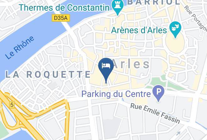 Bouches Du Rhone - Hotel Le Relais De Poste Arles Centre Historique Maps