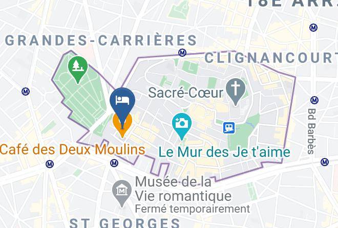 Paris - Hotel Le Relais Montmartre Maps