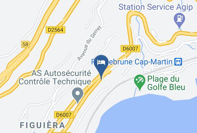 Maritime Alps - Hotel Le Roquebrune Maps