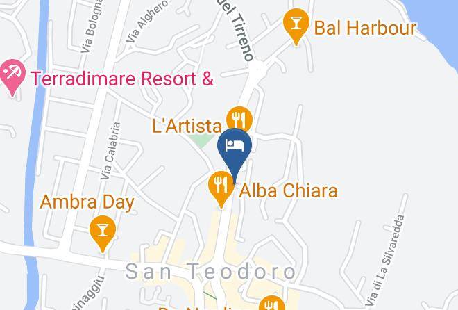 Sassari - Hotel Le Rose Maps