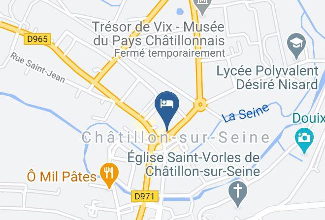 Cote D Or - Hotel Le Saint Vorles Maps