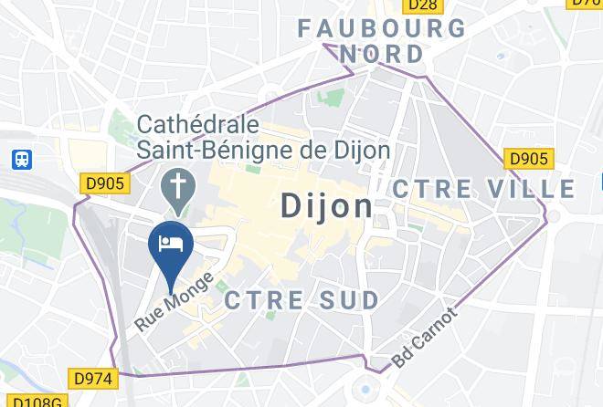 Cote D Or - Hotel Le Sauvage Maps