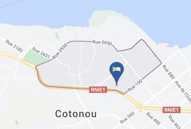Cotonou - Hotel Le Senateur Maps