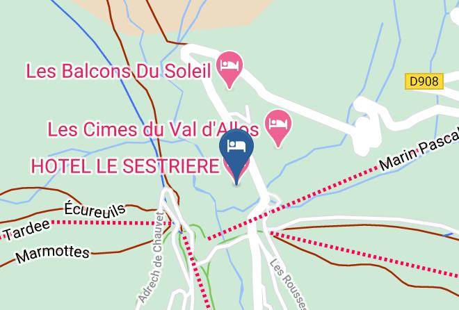 Alpes De Haute Provence - Hotel Le Sestriere Maps