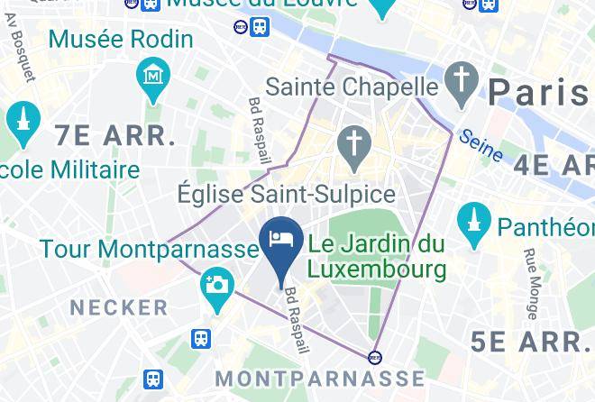 Paris - Hotel Le Six Maps