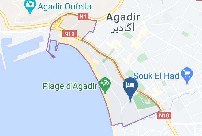 Agadir - Hotel Le Tivoli Maps