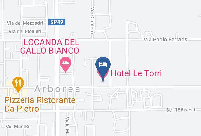 Oristano - Hotel Le Torri Maps