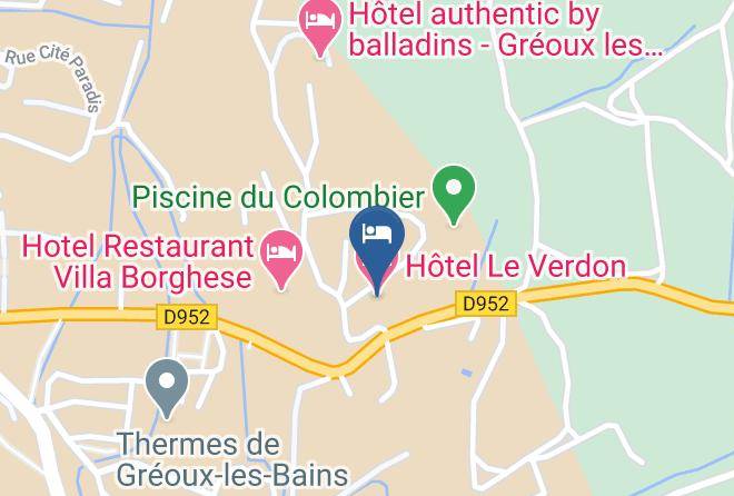 Alpes De Haute Provence - Hotel Le Verdon Maps