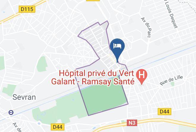 Seine St Denis - Hotel Le Vert Galant Maps