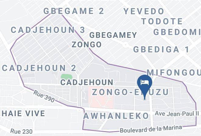 Cotonou - Hotel Le Zenith Maps
