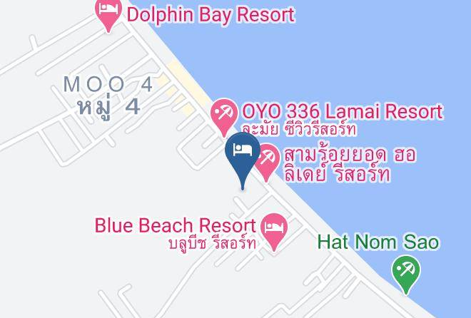 Amphoe Sam Roi Yot - Hotel Lealawadee At The Beach Maps