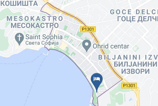 Ohrid - Hotel Lebed Maps