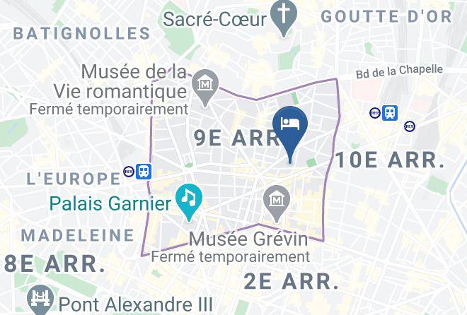 Paris - Hotel Lebron Maps