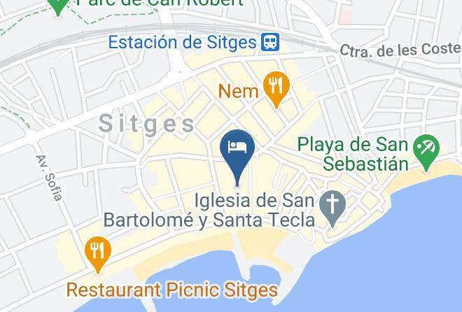 Barcelona - Hotel Led Sitges Maps