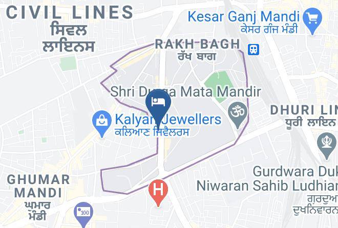 Ludhiana - Hotel Leicester Square Maps