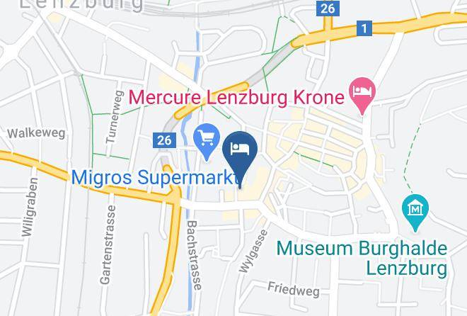 Hotel Lenzburg Map