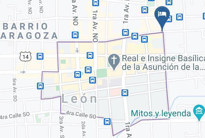 Leon - Hotel Leon Del Sol Maps