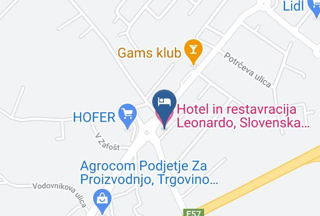 Slovenska Bistrica - Hotel Leonardo Maps