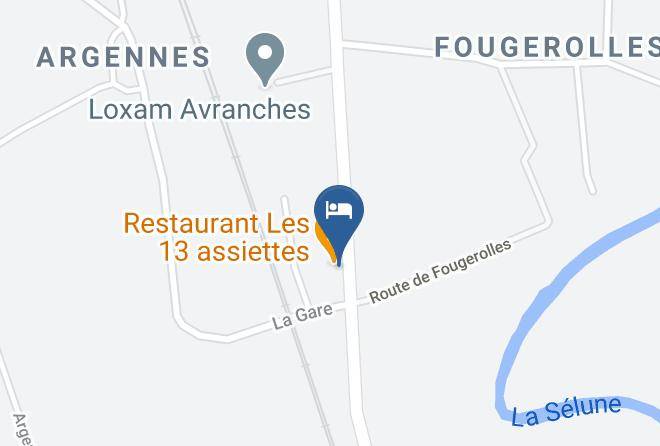 Manche - Hotel Les 13 Assiettes Maps