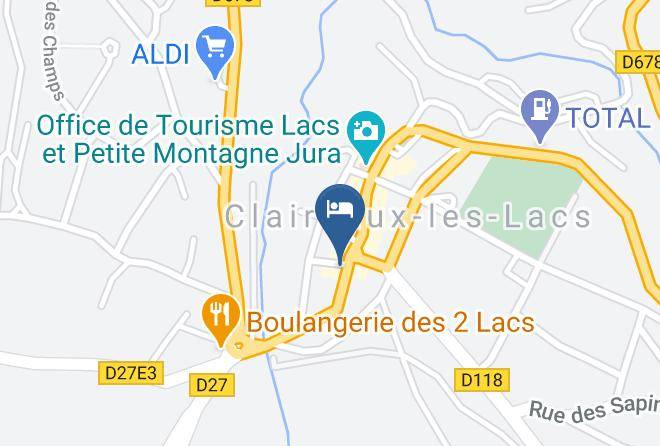 Jura - Hotel Les 2 Lacs Lcb La Poelee Maps