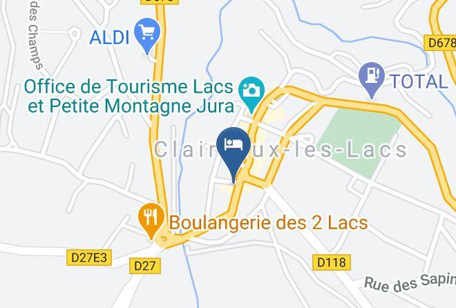 Jura - Hotel Les 2 Lacs Maps