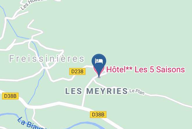 Hautes Alpes - Hotel Les 5 Saisons Maps