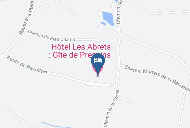 Isere - Hotel Les Abrets Gite De Pressins Maps