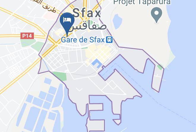 Tunisia - Hotel Les Arcades Maps