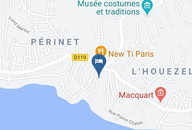 Le Gosier - Hotel Les Bananiers Maps