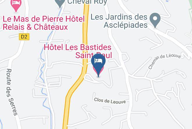Maritime Alps - Hotel Les Bastides Saint Paul Maps