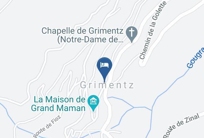 Hotel Les Becs De Bosson Map