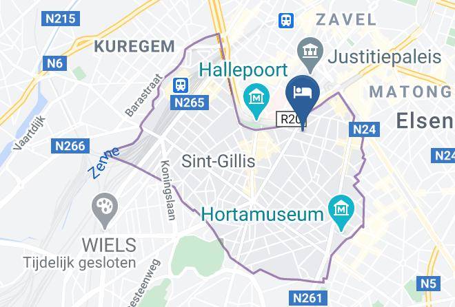 Sint Gillis - Hotel Les Bluets Maps