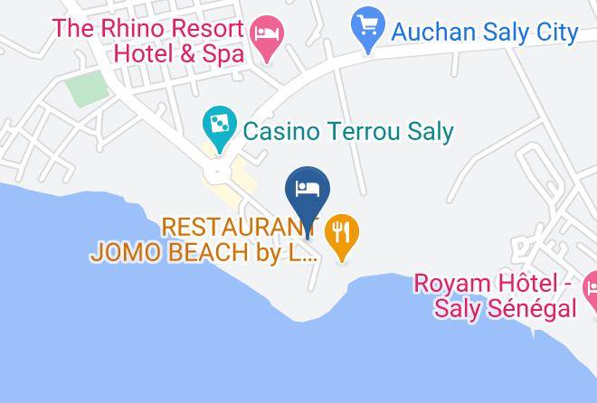 Mbour - Hotel Les Bougainvillees Saly Senegal Maps